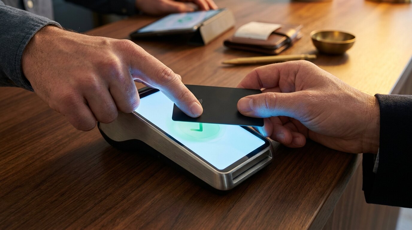 Kontaktlose Kartenzahlung am Terminal — Tap-to-Pay