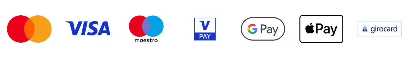 Akzeptierte Zahlungsmethoden